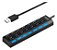 Hub Usb Cabo Extensor Régua Usb 2.0 7 Portas High Speed Hd Pen Drive Pc - Imagem 4