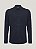 Camisa Social Slim Com elastano Azul Marinho - Imagem 3