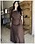 Vestido Longo Marrom - Imagem 1