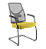 CADEIRA CAVALETTI YON SL FIXA PRETA - GRID AMARELO - Imagem 1