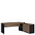 MESA C/ARMÁRIO PEDESTAL 2GV 1 GVTÃO 2 NICHOS - INCOFLEX - Imagem 1