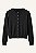 Cardigan Botões Tricot Preto - Imagem 5