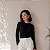 Blusa Lana Tricot Preta - Imagem 1