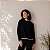 Blusa Emily Tricot Preta - Imagem 1