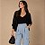 KIMONO MARINA PRETO , com regata - Imagem 1