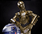Estátua C-3PO e R2-D2 – Diorama Colecionável Star Wars - Imagem 1