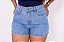 Short Feminino Jeans Curto Cintura Alta sem Elastano - Imagem 1