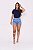 Short Feminino Jeans Curto Cintura Alta sem Elastano - Imagem 3