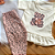 Conjunto Blusa Manga Curta Oncinha Off White e Calça Capri Bebê Rosê tamanho 3 a 6 meses - Imagem 3