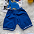 Conjunto Camiseta Regata Dinossauro Branco/Azul e Shorts Azul Bebê Menino tamanho 9 a 12 meses - Imagem 4