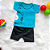 Conjunto Camiseta Manga Curta Tigre e Shorts Bebê Menino tamanho 3 a 6 meses - Imagem 2