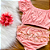 Conjunto Cropped e Calcinha Bebê Rosa tamanho 6 9 meses - Imagem 2