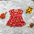 Vestido Flores Bebê Menina tamanho P 3 meses - Imagem 1