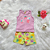 Conjunto Blusa Regata Garden e Shorts Bebê Menina tamanho G 9 meses - Imagem 1