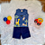 Conjunto Camiseta Regata Safári e Bermuda Bebê Menino tamanho G 9 meses - Imagem 1