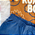Conjunto Camiseta Manga Curta Roar e Bermuda Bebê Menino tamanho M 6 meses - Imagem 4