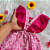 Romper Saia Bebê Rosa tamanho 6 a 9 meses - Imagem 4