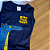 Conjunto Camiseta Regata Azul Marinho Crocodilo e Bermuda Amarela Estampada Menino tamanho 1 - Imagem 3