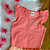 Conjunto Blusa Manga Curta Babados Rosê e Shorts/Saia Estampado Rosê Menina Tamanho 1 - Imagem 2
