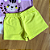 Conjunto Blusa Manga Curta Summer Lilás e Shorts Verde Lima Menina - Imagem 4