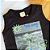 Conjunto Camiseta Regata Big Wave Preta e Bermuda Verde Lima Menino Tamanho 2 - Imagem 2