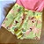Conjunto Blusa Regata Rosa e Shorts Estampado Verde Menina Tamanho 1 - Imagem 4
