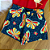 Conjunto Blusa Manga Curta Butterfly Vermelha e Shorts Estampado Azul Marinho Menina Tamanho 2 - Imagem 4