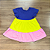 Vestido Kamylus Infantil Três Marias Roxo Amarelo Rosa - Imagem 2