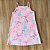 Vestido Kamylus Infantil Estampado Alças Rosa - Imagem 1