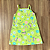 Vestido Kamylus Infantil Estampado Alças Verde Lima Tam 1 - Imagem 1