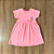 Vestido Kamylus Infantil Liso Rosa Tam 2 - Imagem 1