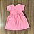 Vestido Kamylus Infantil Liso Rosa Tam 2 - Imagem 2