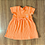 Vestido Kamylus Infantil Liso Laranja Neon Tam 1 - Imagem 1