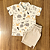 Conjunto Marlan Camisa polo Estampada e Bermuda Off White Tam 3 - Imagem 2