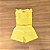 Conjunto Infantil Boca Grande – Blusa e Shorts Amarelo, Tam 3. - Imagem 1