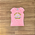 Conjunto Infantil Boca Grande – Blusa Estampada Rosa com Brilho e Shorts Estampado Amarelo - Tam 2. - Imagem 2