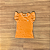 Conjunto Infantil Glinny Laranja – Blusa Lisa e Shorts Estampado - Tam 2. - Imagem 2