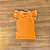 Conjunto Infantil Glinny Laranja – Blusa Lisa e Shorts Estampado - Tam 2. - Imagem 3