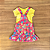 Conjunto Infantil Boca Grande – Salopete Estampada Pink e Blusa Amarela - Tam 1. - Imagem 2