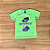Conjunto Infantil ReiRex – Camiseta Verde Estampada e Bermuda Azul Marinho - Tam 2. - Imagem 2