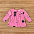Conjunto Meia Estação Kyly BLusa ML Estampada Rosa Calça Legging Terracota Tam G - Imagem 2