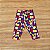 Conjunto Meia Estação Menina Kyly Blusa ML Estampada Vermelha Calça Estampada Azul Marinho Tam M - Imagem 3