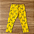 Conjunto Moletom Kyly Blusão ML Azul Marinho Estampa Peluciada Calça Legging Estampada Amarelo - Imagem 3