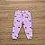 Conjunto Moletom Elian Blusão Roxo Estampado ML Princesa E Calça Estampada Com Punhos Rosa Tam 3 - Imagem 3
