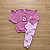 Conjunto Moletom Elian Blusão Roxo Estampado ML Princesa E Calça Estampada Com Punhos Rosa Tam 3 - Imagem 1
