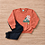 Conjunto Moletom Flanelado Malwee Kids Menino Blusão Estampa ML Terracota e Calça Preta Tam 2 - Imagem 5