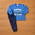Conjunto Moletom Flanelado Malwee Kids Menino Blusão Estampado ML Azul e Calça Azul Marinho - Imagem 4