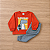 Conjunto Moletom Flanelado Malwee Kids Menino Blusão Estampado ML Terracota e Calça Cinza Mescla - Imagem 2