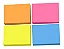 Kit Com 4 Post-it Adesivo Para Recado 38mm X 50mm Neon - Imagem 2
