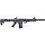 Espingarda  KHAN AX-2 Monoblock Black - Semi Auto 18,5" CAL 12 CBC - Imagem 1